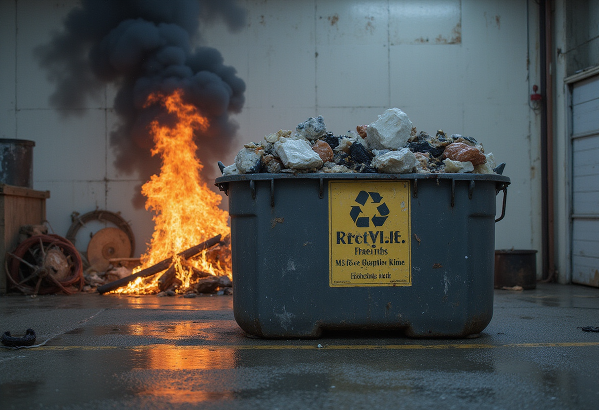 Report pegs fire losses at $2.5b in US and Canada recycling industry - Resource Recycling